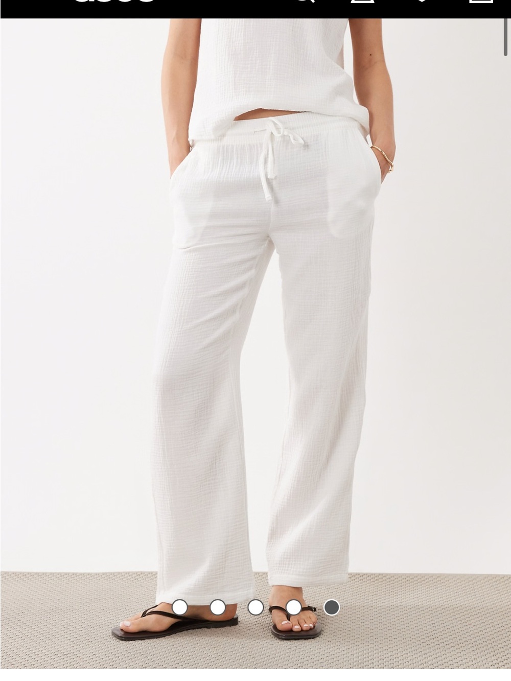 ASOS cotton beach pants